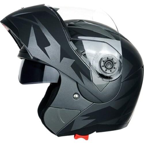 2019 New Knight safety protection JIEKAI Flip up Motorcycle Helmets Double lens Motorbike helmet made of ABS with PC Visor lens