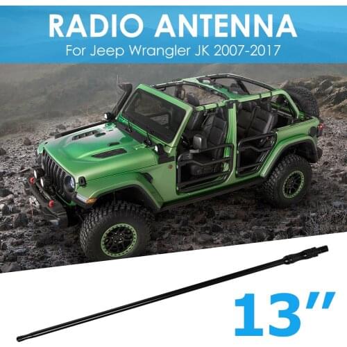 330mm Antenna Mast 13 inch Radio Aerial Outdoor Personal Car Portable Supplies for Jeep Wrangler JK 07-17 Accessories