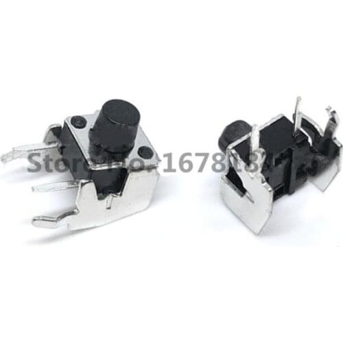 50PCS Tact Switch Push Button Switch 6*6*5mm 6*6*5mm Horizontal holder 4 Pin DIP Micro Switch 6X6