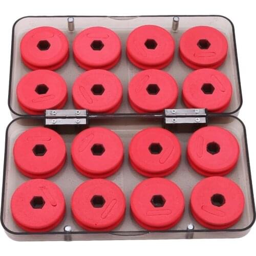 8/16Pcs Foam Winding Board Fishing Line Shaft Bobbin Spools Tackle Box Red Lines