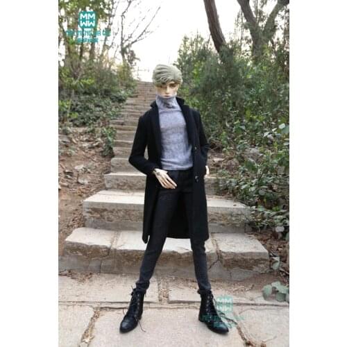 BJD accessories doll clothes for BJD uncle Trendy coat turtleneck sweater, casual trousers