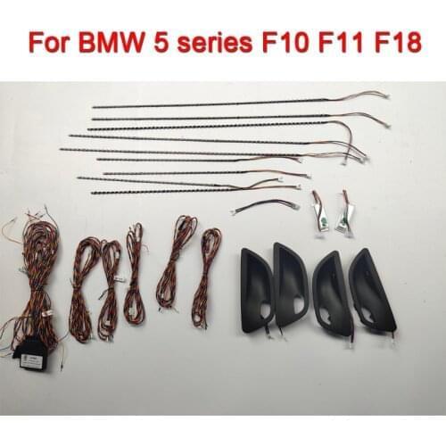 Auto Light Caps For BMW 5 series F10 F11 F18 Car Decorative illuminated Cover Door AudioAtmosphere Lamp Panel Ambient Light Set