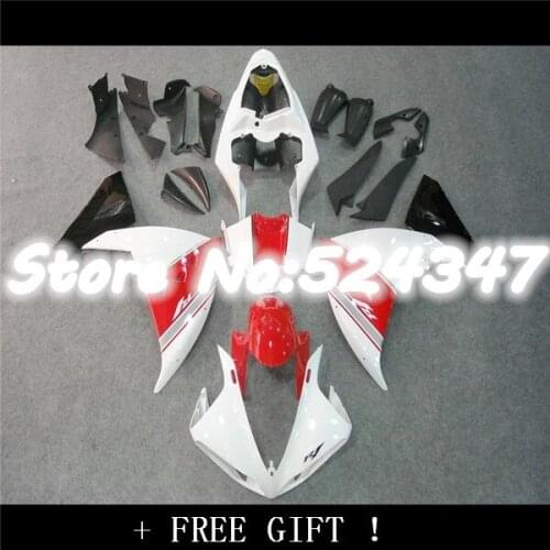 B NEW FIT fairings for YZF R1 2009 2010 2011 YZFR1 Red White Black 09 10 11 YZF R1 09 10 Bodywork Fairing Kits