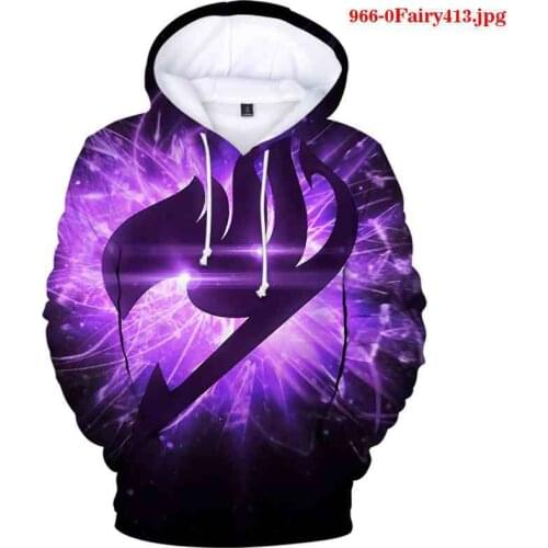 Essentials hoodie Fairy Tail Anime Hoodie Sweatshirt Unisex Harajuku Hoodies casual Hoody streetwear Kids fahion clothes