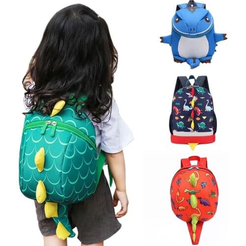 HAWSON Children School Backpacks Shoulder Bags Dinosaur Kindergarten School Bags 1-4 years Dinosaur Anti lost Backpack for Kids