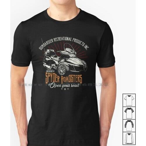 Can-Am Brp Roadsters T Shirt 100% Cotton Canam Can Am Roadster Roadsters Trike Bike Motorcycle Biker Logo Brp Open Your Road