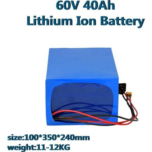 GTK 60V 40Ah Customized Li-ion Battery Pack 16S Lithium Ion Battery For 2400W 3000W Electric Scooter Rickshaw Tricycle Fat Bike