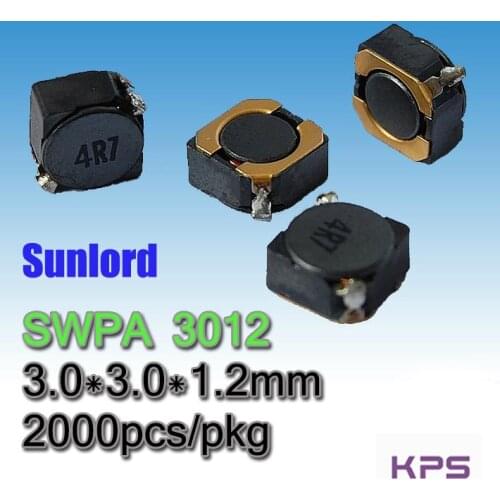 SWPA 3012 Wire Wound SMD Power Inductor Phones 3C 5G AI EMI Tele TV Video Audio Computer Navigation VR AR LED