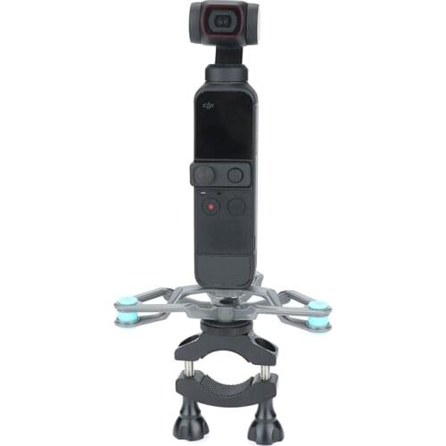 Pocket camera bicycle bracket mountain bike clip with shock absorber gimbal for dji osmo pocket 1 & 2 / FIMI PALM 2 camera