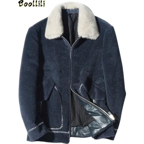 Boollili Short Wool Coat Vicugna Autumn Winter Man Jacket Mens Coats Overcoat Thick Slim Jackets Kaban Erkek