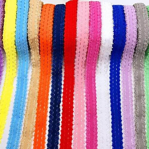 20mm Double Crown Lace Elastic Ribbon 4.5M Lace Elastic Ribbon Lace Fabric DIY Handmade Material Headdress Hair Bow Accessories