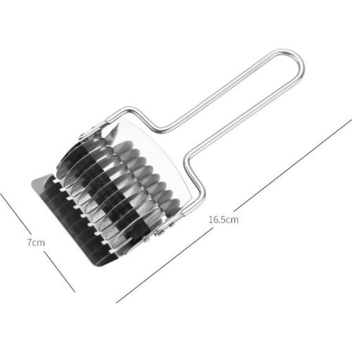 Kitchen Pasta Noodle Maker Stainless Steel Roller Docker 16.5*7cm Mini New