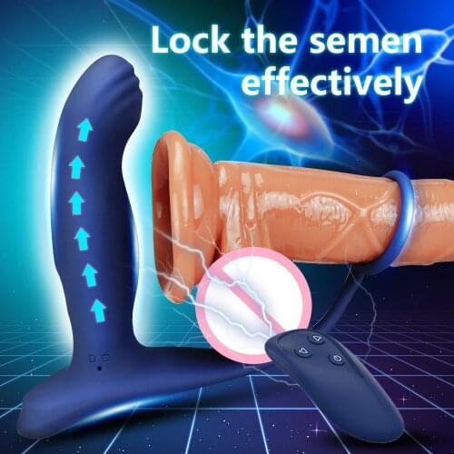 Prostate Massager Vibrator For Men Anal Plug Male Masturbator Delay Ejaculation Rings For Penis Anus Stimulation Goods for Adult