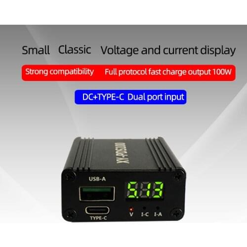 PDS100 QC4.0 QC3.0 Type-C DC12-28V 100W Step Down Mobile phone quick charger module for Huawei SCP/FCP Apple PD Qualcomm