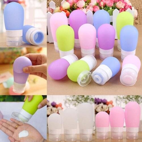 Portable Silicone Travel Bottle Lotion Shampoo Cosmetic Empty Mini Plastic Storage Container Refillable Bottles Accessories