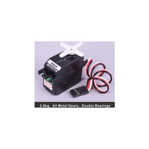 Spring RC Analog Servo SM-S3317M 2.9kg/27g 24T Hitec W/Metal Gears (Double Bearings)