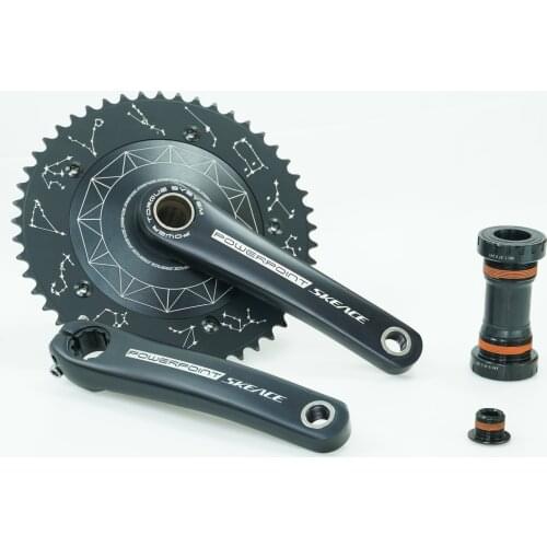 SKE Alumniun Alloy Crankset Fixed Gear crankset 49T High Strength Single Speed TRACK BIKE skeace Disk type crank
