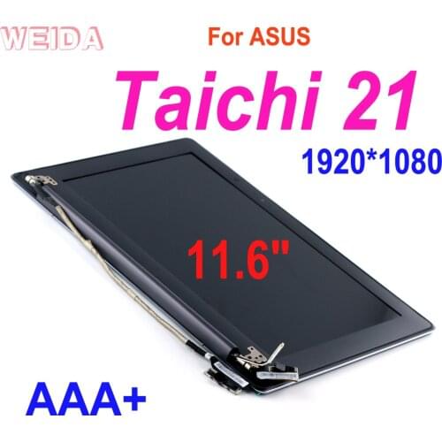 LCD Replacement 11.6" For ASUS Taichi 21 LCD Display Touch Screen 1920*1080 A B Case Upper w Frame Assembly TAICHI21 Repair Part