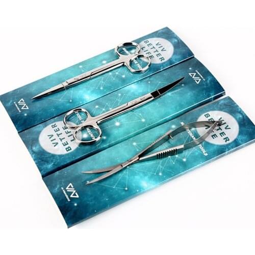 ADA style VIV Bend Straight Spring Scissor Stainless steel Scissor For plant tanks aquarium