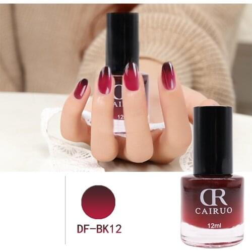 CR 12ML Temperature Color gel nail polish setGlitter Effect Fast Dry Nail Art Varnish Gradient Nail Lacquer