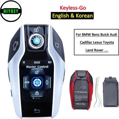DIYKEY English & Korean OBD Universal Smart Remote Shell for BMW Benz Audi Toyota Honda Cadillac Lexus KIA Ford Hyundai Renault