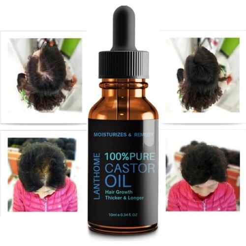 1 Bottle Hair Eyebrow Eyelash Moustache Growth Liquid Oil Prevent Skin Aging Castor Organic Serum Hair Fast Growth Liquid