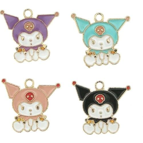 10Pcs Cute Cartoon Enamel Charms Alloy Jewelry DIY Handmade Accessories Game characters Pendants Earring Fashion Floating Charm