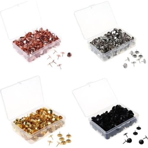 400pcs Metal Thumbtack Drawing Pins Pushpin Cork Board Photo Wall Map Markers Office Supply