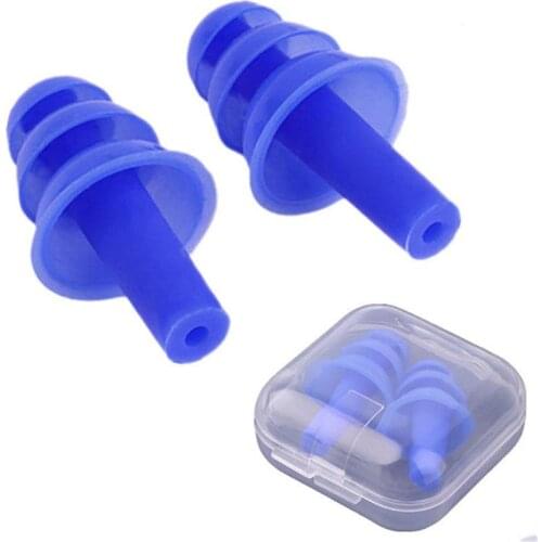 5 Pairs Reusable Soft Silicone Noise Cancelling Earplugs Hearing Protection Sports Ear Plugs Concerts Sleep Swimming Accessories