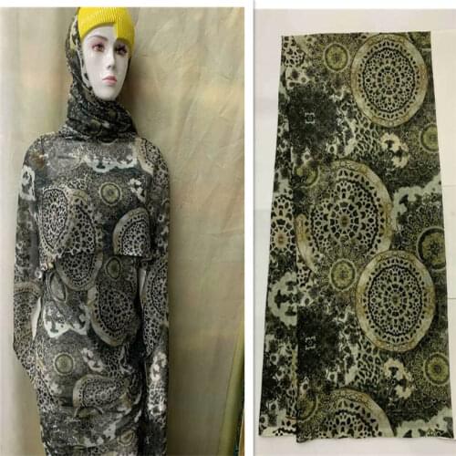 5 Yards fashion high quality swiss voile cotton african lace fabric printed fabric for womens dresses. L78182