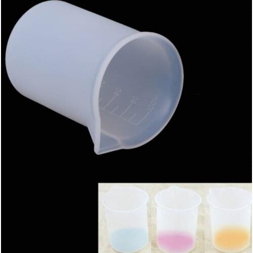 8 Pcs 100ml silicone measuring cup crystal epoxy resin UV resin craft casting mold DIY jewelry making tool convenient and quick
