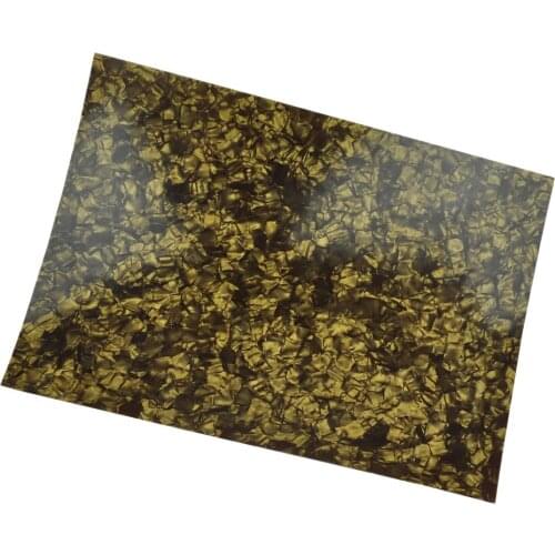 A4 Size 0.46mm Pearl Gold Celluloid Sheet 210x297mm for Pickguard Custom Inlays Guitar Pick Luthier
