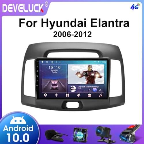 2 din Android 10.0 car radio for Hyundai Elantra 4 HD 2006-2011 No 2din Audio stereo RDS GPS navigation multimedia video player