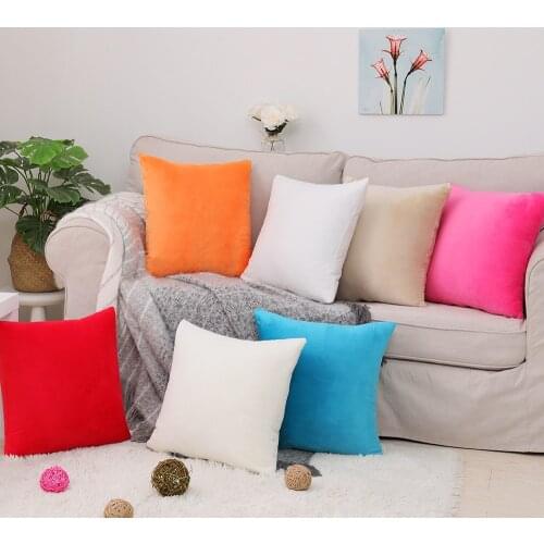 Free Shipping Custom 30X45cm 35X50cm 40X60cm 25 Cloros Polyester Super Soft Velour Cushion Cover HT-PSVDC-01-L