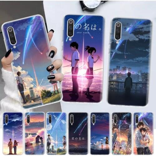 Anime Movie Prints Your Name Soft Cover Phone Case For Xiaomi Note 10 Mi 11 9 8 CC9 9T 10T A1 A2 A3 F1 F2 X3 NFC Pro Lite 5X 6X