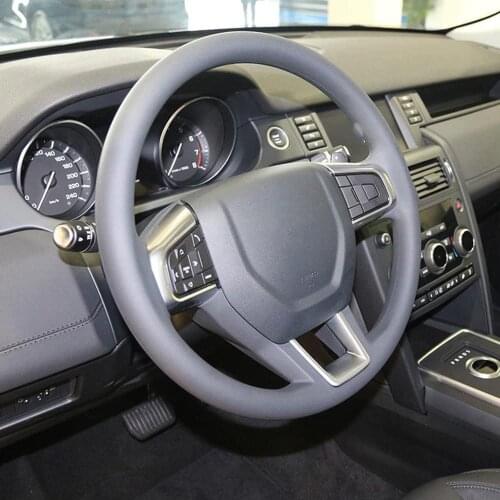 For Land Rover Discovery Sport S Version 2015 2016 ABS Chrome Car Steering Wheel Cover Trim 1pc
