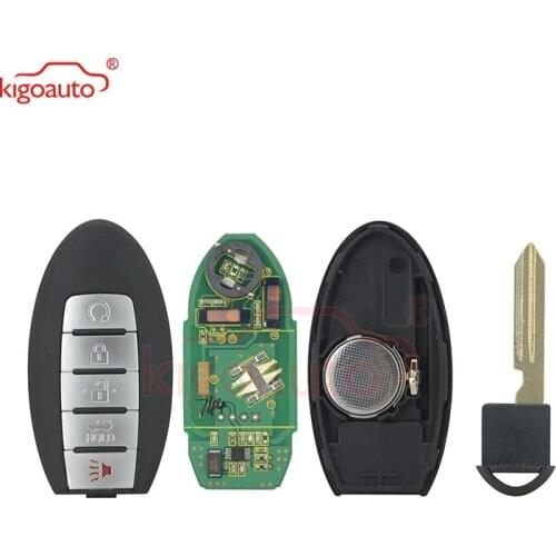 KIGOAUTO smart key 5 button 433mhz ID46 chip 2013 2014 2015 2016 2017 2018 for Nissan Armada Infiniti QX56 QX80 CWTWB1G744