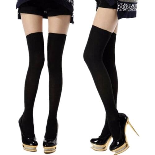 Fashion Sexy Cotton Over The Knee Socks Women Thigh High Especially Female Stocking Knee High Socks Long Womens Stockings Woman