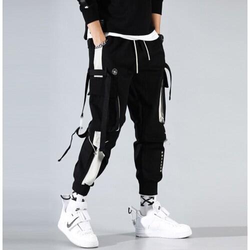 2020 Mens Jogger Pants Hip Hop Sweatpants Joggers Trousers Tactical Mens Pants Cargo Harem Pants Men Clothes Streetwear Pockets