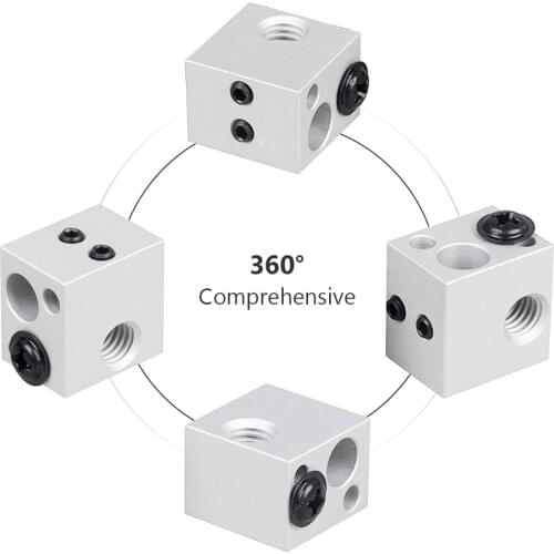 SIMAX3D 3D printer Heater Block kits Accessories Aluminum heated block for Ender 3 Pro hotend MK7 MK8 CR10 DIY 3 D printer parts