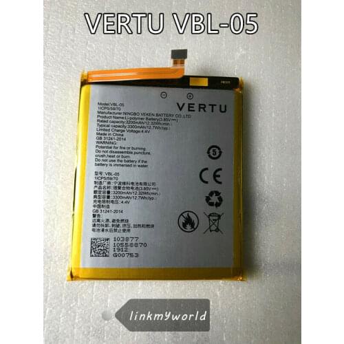 New Original Vertu VBL-05 Battery New aster P Battery Baroque Akku 3.8V 3200mAh