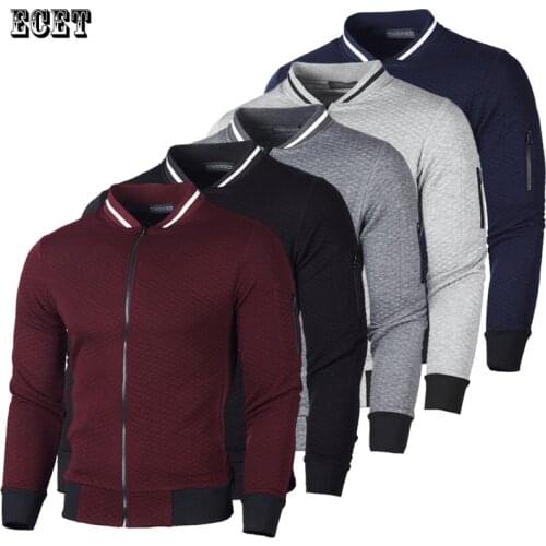Spring and autumn new fashion zipper cardigan streetwear casual mens jacket fitness sports casual wear plus velvet jacket top