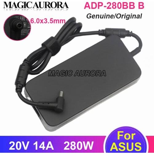 Genuine For ASUS 20V 14A 280W ADP-280BB B Laptop Adapter Power Supply For MSI Gaming GE63 GE75 8SF RAIDER 8SF-053PL AC Charger