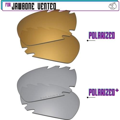 EZReplace Polarized Replacement Lenses for - Oakley Jawbone Vented Sunglasses - Sir P Plus-GunmetalP