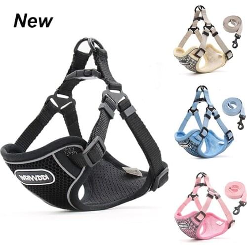 Adjustable Reflective Pet Dog Harness Dog Chest Strap Vest For Small Medium Large Dogs Outdoor Training Protective Dog Harness