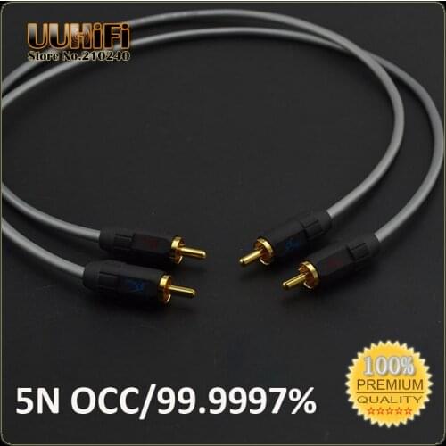 Recommend ! High Quality 1Pair 5N OCC RCA To RCA Audio Cable / DIY HIFI RCA Cable U113