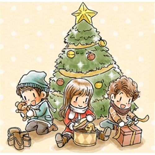 Rubber Silicone Clear Stamps For Scrapbooking Tampons Transparents Seal Background Stamp Card Making Diy Cartoon Boy And Girl