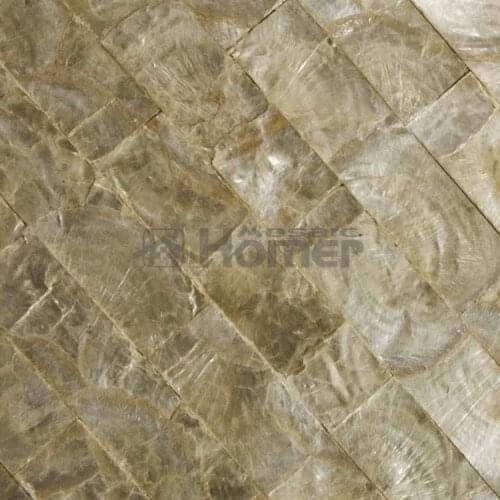 Luxury golden capiz tiles mesh backing, shell mosaic tiles for wall decor, wall covering