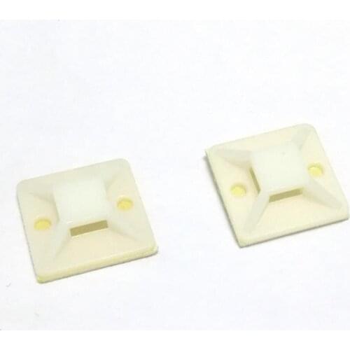 Brand New 10 pcs 25*25mm Self-adhesive cable tie holder Wire Harness Fixing Seat for computers