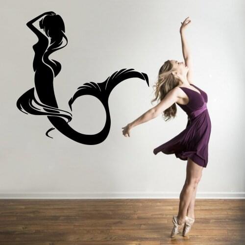 Modern Sea Mermaid Wall Sticker Pvc Removable Wall Decorations Living Room Home Decoration Accessories